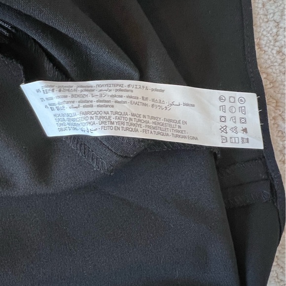 NWT ZARA Black Asymmetrical Strappy Mini Dress S - Picture 11 of 14